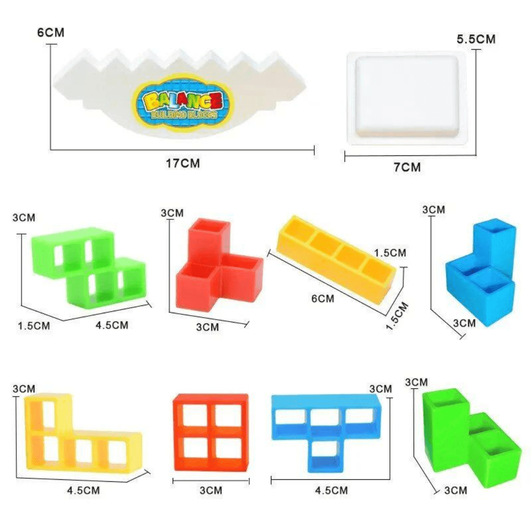 Frummies Balance Tetris |  Montessori Balanced Blocks