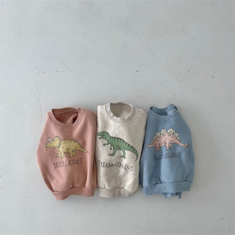 Finn – Warme fleece hoodie met dinosaurusontwerp voor kinderen