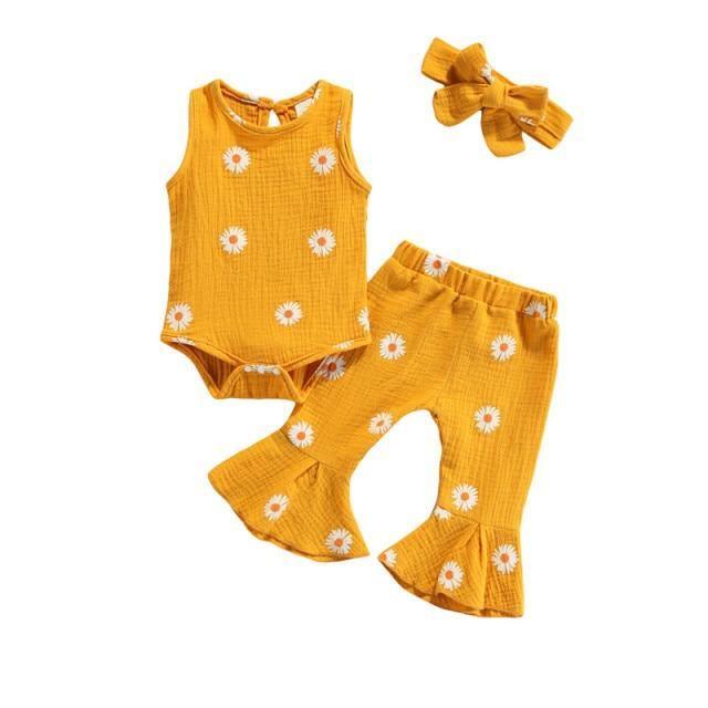 Zomerse Flared Disco Daisy Set