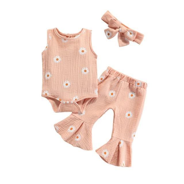 Zomerse Flared Disco Daisy Set