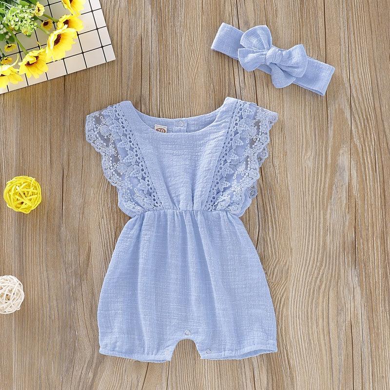 Lace Romper met Strik