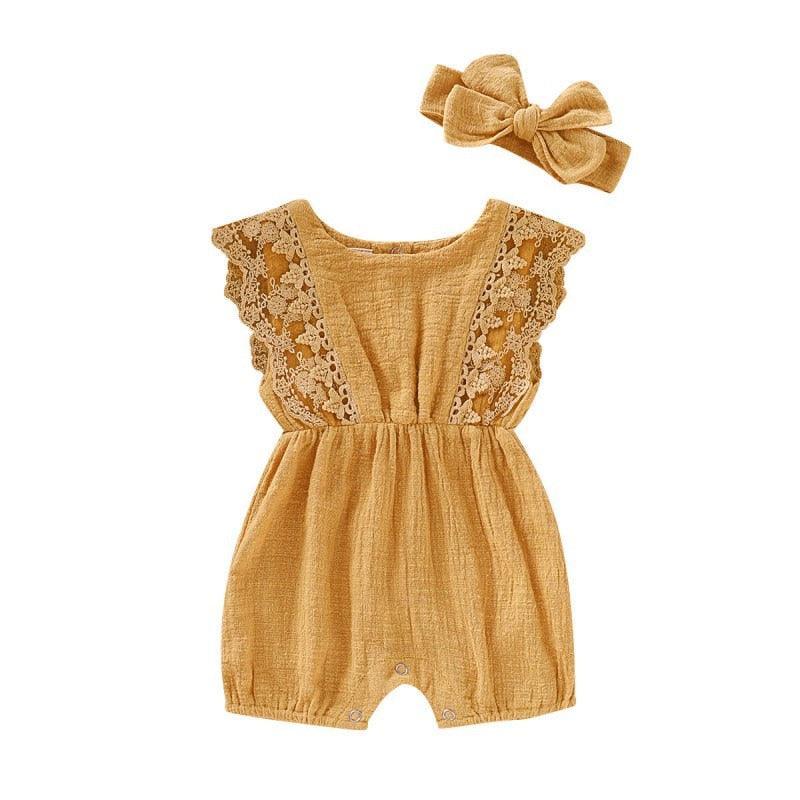 Lace Romper met Strik