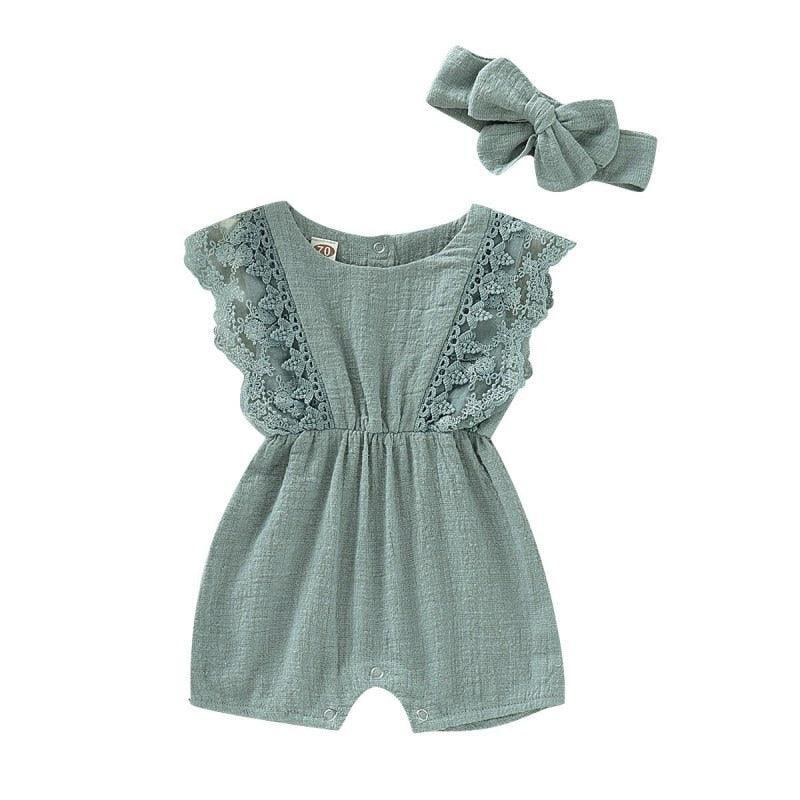 Lace Romper met Strik