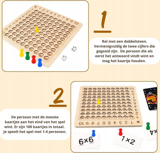 Montessori Vermenigvuldig spel voor kleuters