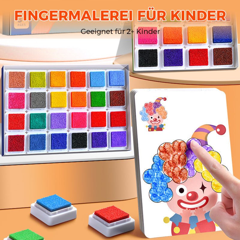 Montessori Finger Painting Set | Promote motor skills &amp; creativity + book