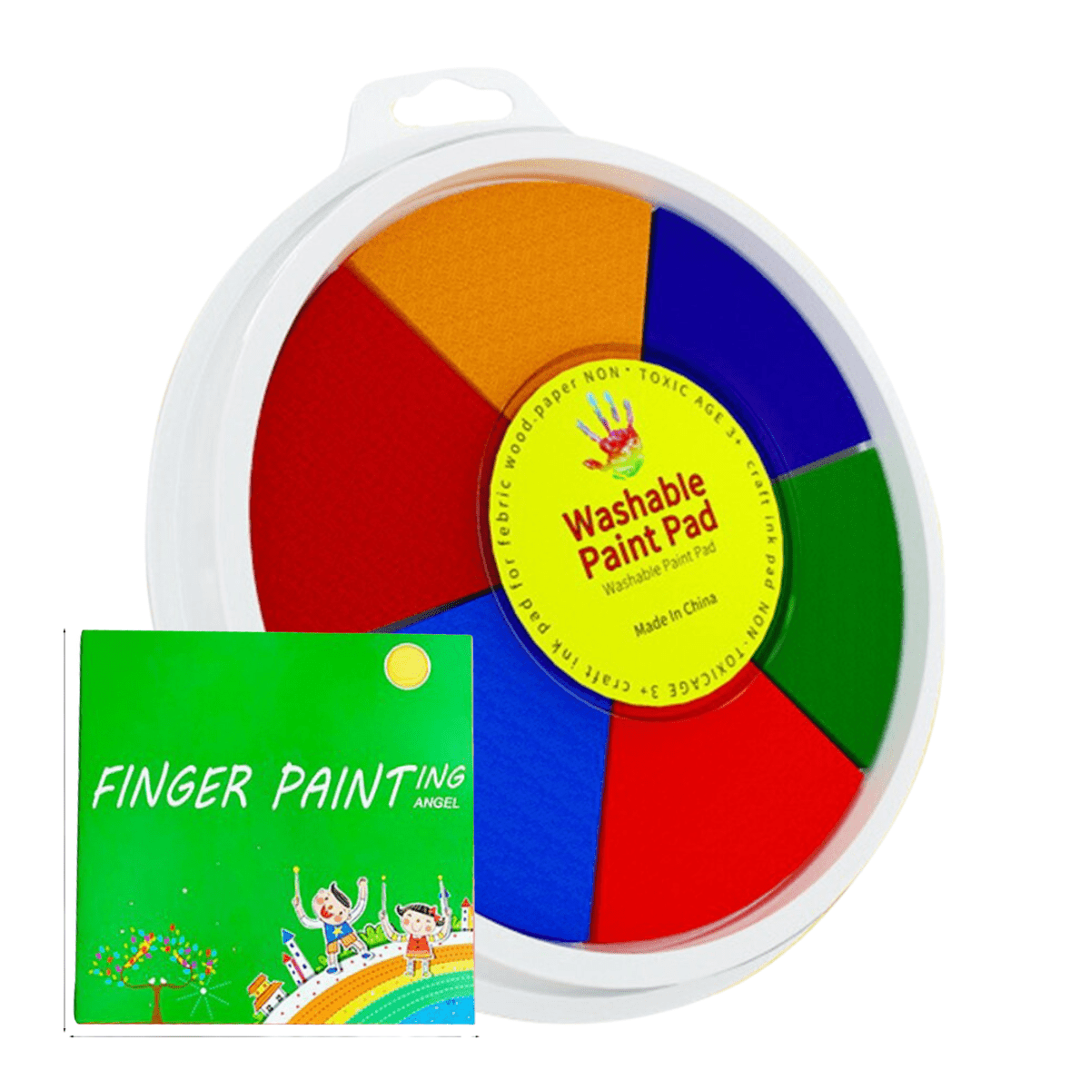 Finger Paint Set: Kids with the Brush! + FREE BOOK 