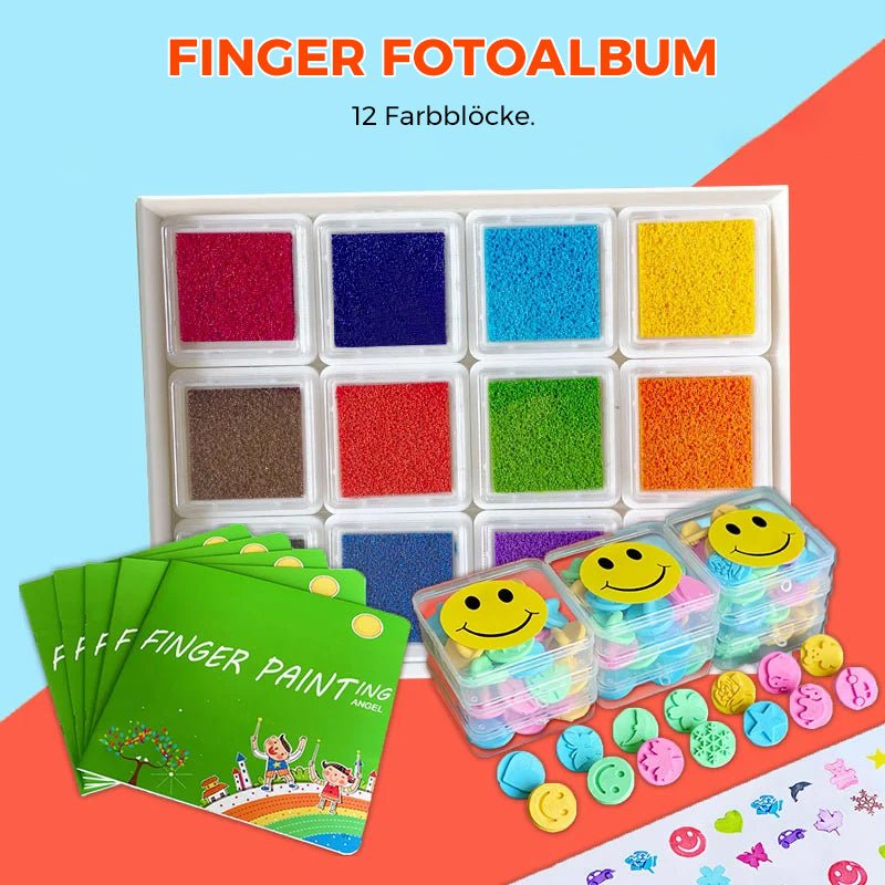 Montessori Finger Painting Set | Promote motor skills &amp; creativity + book